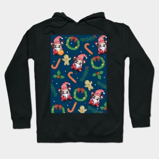 Gnome Pattern Christmas Hoodie